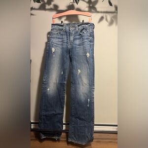 Guess Relaxed Fit Distressed Blue Jeans